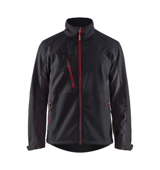 BLÅKLÄDER SOFTSHELL JACKETS - BLACK/RED BLÅKLÄDER SOFTSHELL JACKETS - BLACK/RED