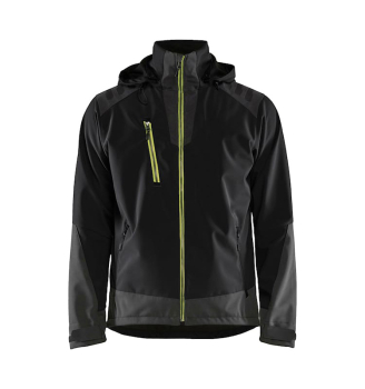 BLÅKLÄDER SOFTSHELL JACKETS - BLACK/YELLOW BLÅKLÄDER SOFTSHELL JACKETS - BLACK/YELLOW