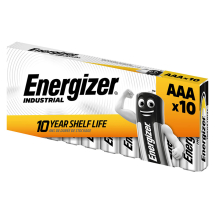 ENERGIZER AAA INDUSTRIAL ALKALINE BATTERIES (10 Pack) ENERGIZER AAA INDUSTRIAL ALKALINE BATTERIES (10 Pack)