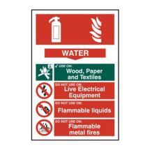 200 x 300mm FIRE EXTINGUISHER WATER - PVC 200 x 300mm FIRE EXTINGUISHER WATER - PVC