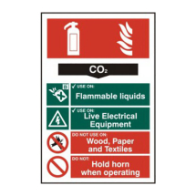 200 x 300mm FIRE EXTINGUISHER CO2 - PVC 200 x 300mm FIRE EXTINGUISHER CO2 - PVC