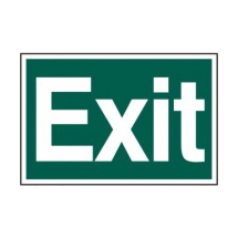 200 x 300mm EXIT (TEXT ONLY) - PVC 200 x 300mm EXIT (TEXT ONLY) - PVC
