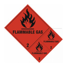 200 x 300mm FLAMMABLE GAS CLASS 2 (PK 3) - SAV 200 x 300mm FLAMMABLE GAS CLASS 2 (PK 3) - SAV